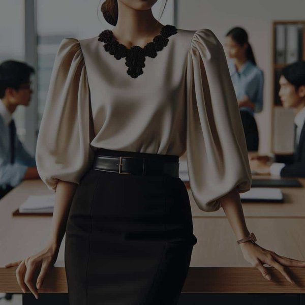 What's the Best Way to Wear a Statement Sleeve Blouse in a Conservative Office?